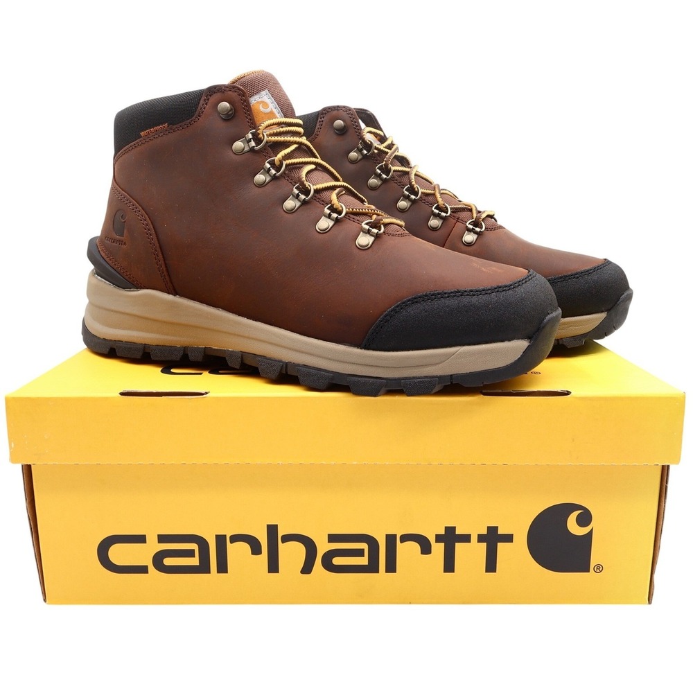 Carhartt Gilmore 5-Inch Hiker Mens 12 Brown Leather Waterproof Work Boots NEW